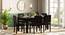 Fidora 6 Seater Dining Table With Set Of 6 Capra Dining Chairs (Mahogany Finish, White) by Urban Ladder - - 988255