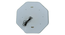 Aluminium LED Octagon wall in Grey (Grey) by Urban Ladder - - 