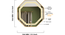 Aluminium LED Octagon wall in Gold (Gold) by Urban Ladder - - 