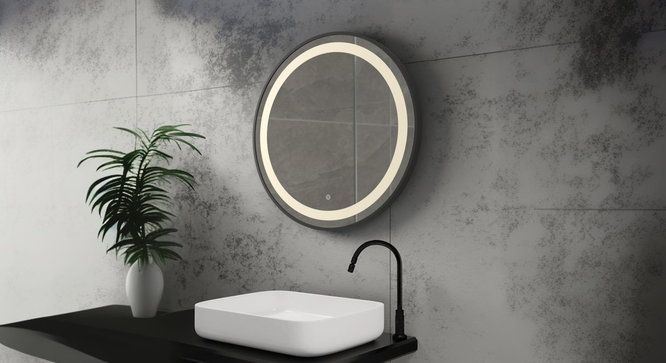 Aluminium LED Circle wall in Black (Black) by Urban Ladder - - 