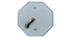 Aluminium LED Octagon Decorative wall in Black (Black) by Urban Ladder - - 