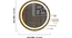 Aluminium LED Circle wall in Gold (Gold) by Urban Ladder - - 