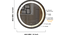Aluminium LED Circle wall in Black (Black) by Urban Ladder - - 