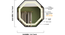 Aluminium LED Octagon Decorative wall in Black (Black) by Urban Ladder - - 