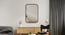 Aluminium Rectangular wall mirror in Black (Black) by Urban Ladder - - 