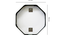Aluminium Octagon wall mirror in Black (Black) by Urban Ladder - - 