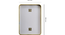 Aluminium wall mirror in Black (Black) by Urban Ladder - - 