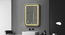 Aluminium LED Rectangular Decorative wall in Matte gold (Matte Gold) by Urban Ladder - - 