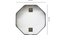Aluminium Octagon Decorative wall mirror in Grey (Grey) by Urban Ladder - - 