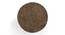 Roswell Sheesham Wood Contemporary Round Stool in Green Sparkle Velvet Upholstery (Green) by Urban Ladder - - 