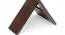 Dayton Sheesham Wood Mid Century Square Foldable Stool in Grey Fabric with Fringes Upholstery (Grey) by Urban Ladder - - 