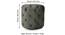 Dallas Solid Wood Accent Round Set of 2 Ottomans in Iron Grey Velvet Upholstery (Grey) by Urban Ladder - - 