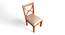 Newport Sheesham Wood Accent Set of 2 Dining Chairs in Beige Velvet Cushioning with HONEY FINISH (Beige, HONEY Finish) by Urban Ladder - - 