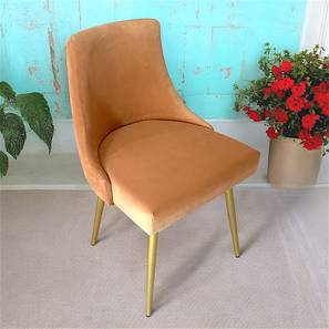 ikiriya Rosslyn Solid Wood Dining Chair set of 1 in Gold Finish-picture-37
