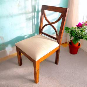ikiriya Newport Solid Wood Dining Chair set of 1 in Honey Finish-picture-16
