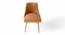 Rosslyn Sheesham Wood Accent Set of 2 Dining Chairs in Peach Velvet Upholstery with Metal Legs (Peach, Gold Finish) by Urban Ladder - - 