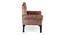 Arista Sheesham Wood Mid Century Set of 2 Lounge Chair in Saddle Brown Suede Fabric Upholstery (Brown) by Urban Ladder - - 