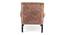Arista Sheesham Wood Mid Century Set of 2 Lounge Chair in Saddle Brown Suede Fabric Upholstery (Brown) by Urban Ladder - - 