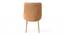 Rosslyn Sheesham Wood Accent Set of 2 Dining Chairs in Peach Velvet Upholstery with Metal Legs (Peach, Gold Finish) by Urban Ladder - - 
