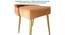 Rosslyn Sheesham Wood Accent Set of 2 Dining Chairs in Peach Velvet Upholstery with Metal Legs (Peach, Gold Finish) by Urban Ladder - - 