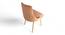 Rosslyn Sheesham Wood Accent Set of 2 Dining Chairs in Peach Velvet Upholstery with Metal Legs (Peach, Gold Finish) by Urban Ladder - - 