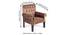 Arista Sheesham Wood Mid Century Set of 2 Lounge Chair in Saddle Brown Suede Fabric Upholstery (Brown) by Urban Ladder - - 
