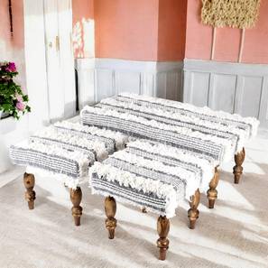 Bestone Solid Wood Bench in Grey Finish-image-17