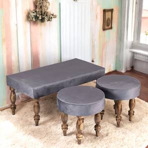 ikiriya Bestone Solid Wood Bench in Grey Finish-picture-10