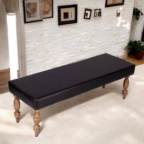 ikiriya Cairo Solid Wood Bench in Black Finish-picture-18