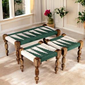 Oakville Solid Wood Bench in Green Finish-image-41