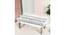 Bestone Sheesham Wood Mid Century 2 Seater Bench in Grey Fabric with Fringes (Grey Finish) by Urban Ladder - - 
