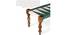 Oakville Sheesham Wood Vintage 2+1+1 Seater Maachi Bench Set with 2 Stools in Green & White Rope Canning (Green Finish) by Urban Ladder - - 