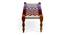Oakville Sheesham Wood Vintage 3+1+1 Seater Maachi Bench Set with 2 Stools in Multi Colour Chindi & White Rope Canning (Multicolored Finish) by Urban Ladder - - 