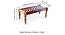 Oakville Sheesham Wood Vintage 3+1+1 Seater Maachi Bench Set with 2 Stools in Multi Colour Chindi & White Rope Canning (Multicolored Finish) by Urban Ladder - - 
