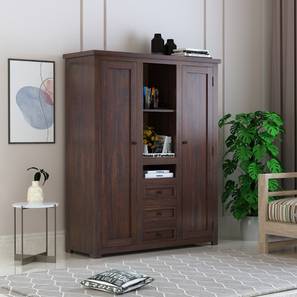 Bar Furniture In Gurgaon Design Myddy Solid Wood Sideboard in Walnut Finish