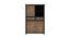 panck solid wood sideboard (Black & Natural Finish) by Urban Ladder - - 