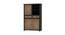 panck solid wood sideboard (Black & Natural Finish) by Urban Ladder - - 