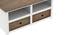 emi solid wood TV unit (White & Natural Finish, 40 Inch Size) by Urban Ladder - - 