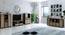 panck solid wood sideboard (Black & Natural Finish) by Urban Ladder - - 