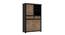 panck solid wood sideboard (Black & Natural Finish) by Urban Ladder - - 