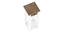 marson solid wood side table (White & Natural Finish) by Urban Ladder - - 
