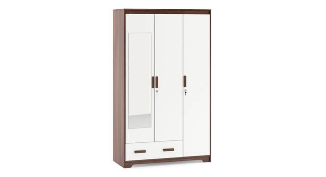 Miller 2 Door Wardrobe (Two-Tone Finish, 1 Drawer Configuration, With Mirror, 6 Feet Height, With Lock) by Urban Ladder - - 