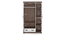 Miller 2 Door Wardrobe (Two-Tone Finish, 1 Drawer Configuration, With Mirror, 6 Feet Height, With Lock) by Urban Ladder - - 