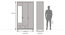 Miller 2 Door Wardrobe (Two-Tone Finish, 1 Drawer Configuration, With Mirror, 6 Feet Height, With Lock) by Urban Ladder - - 