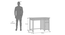 Fidora Solid Wood Study Table (Teak Finish) by Urban Ladder - - 