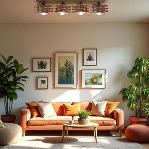 symplify Star Brown Solid Wood Ceiling Light-picture-14