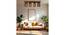 Symmetric Brown Solid Wood Ceiling Light (Brown) by Urban Ladder - Front View Design 1 - 989999