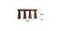 Bole Brown Solid Wood Ceiling Light (Brown) by Urban Ladder - Dimension - 990034