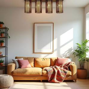 symplify Hexa Brown Solid Wood Ceiling Light-picture-20