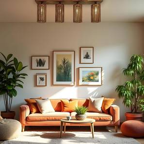 Ceiling Lights In Mangalore Design Casa Brown Solid Wood Ceiling Light (Brown)